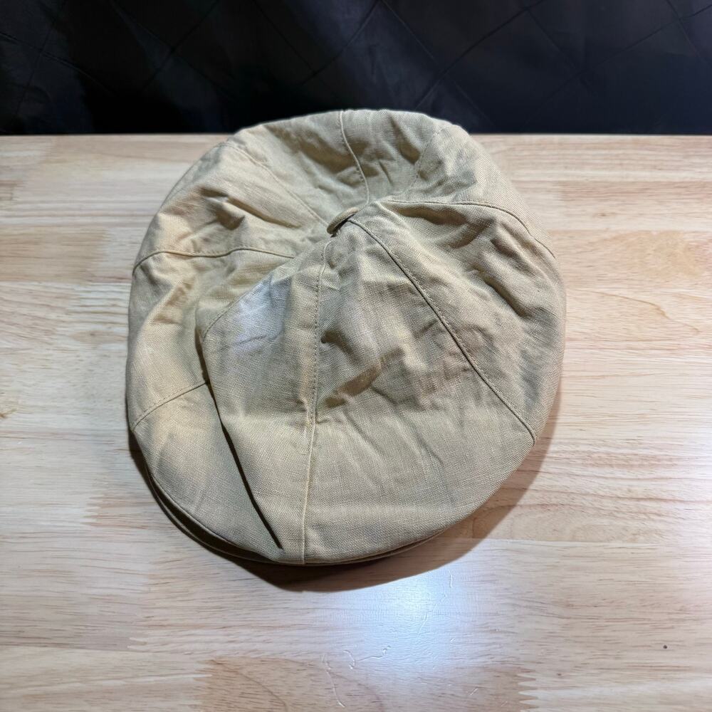 Borsalino Ivy Tan Cap Made In Italy Size S/M